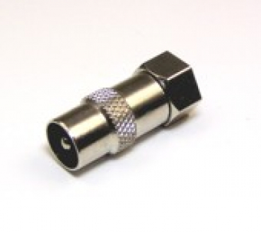 Adapter IEC-male - F-male
