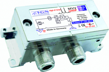 Mastvorverstärker 2m&70cm TWIN270 UHIP